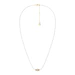 Fossil Harlow Collier Pendentif Rondelles Blanc - JF04992998