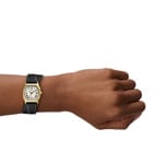 Fossil Harlow Cuir Noir Doré / Beige - ES5404