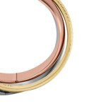 Fossil Harlow Ring Interlocking Links Tricolor - JF04807998