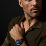 Fossil Heritage Leather Brown Automatic Silver / Blue - ME3263