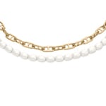 Fossil Heritage Pearl D-Link mehrreihiges Armband - JA7322710