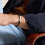 Fossil Knox Bracelet en cuir Knurled Texture Vert - JF04919040