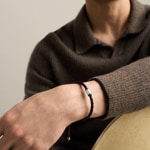 Fossil Machine Armband Rondelles braunes Leder - JF05009998