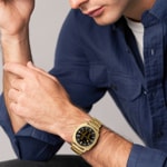 Fossil Machine Big Tic 44mm Doré - FS6157