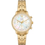 Fossil Neutra Chronograph Goldig / Perlmutt