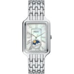 Fossil Raquel Day & Night 29mm Silbrig