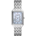 Fossil Raquel Date Silbrig / Hellblau 26mm