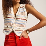 Fossil Raquel Goldig & Weiss / Braun - ES5418