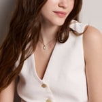 Fossil Raquel Necklace Glitz Mother Of Pearl - JF04997710