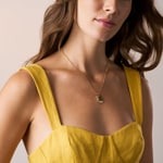 Fossil Raquel Collier Pendentif Doré - JF04951710