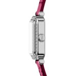 Fossil Raquel Mini Cuir Rose / Argenté 18mm  - ES5466