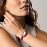 Fossil Raquel Mini Cuir Rose / Argenté 18mm  - ES5466