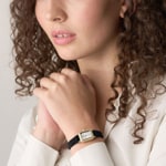 Fossil Raquel Noir / Doré & Argent 18mm - ES5437