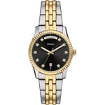 Fossil Scarlette Day-Date Bicolor / Schwarz 34mm