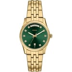 Fossil Scarlette Day-Date Goldig / Grün 34mm - ES5460