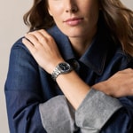 Fossil Scarlette Day-Date Silbrig / Blau 34mm - ES5457