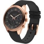 Fossil Stella Hybrid Smartwatch HR Leder schwarz - FTW7064
