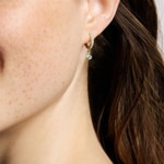 Fossil Sutton Hoop earrings Evil Eye Gold-Tone - JA7286710