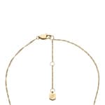 Fossil Sutton necklace Shaky Glitz pendant moon star stainless steel gold-coloured - JF04893710