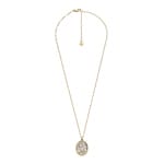 Fossil Sutton necklace Shaky Glitz pendant moon star stainless steel gold-coloured - JF04893710