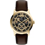 Fossil Townsman Big Tic Goldig / Braun