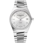 Frederique Constant Highlife Quartz Ladies Diamonds Silver