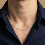 Fuchsschwanzkette 750/18 K Weissgold 0.7mm - 1243.09311