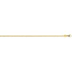 Diamondized Foxtail Chain 750/18 K Yellow Gold 1.2mm