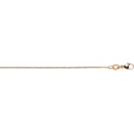 Diamondized Foxtail Chain 750/18 K Red Gold 0.9mm