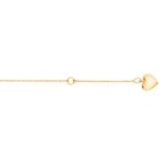 Anklet 750/18 K Yellow Gold Heart - 777541