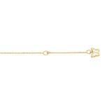 Anklet 750/18 K Yellow Gold Butterfly - 777501