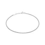 Chaîne de Cheville fantaisie Argent 925 rhodié 26cm - 313008