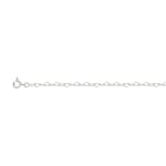 Chaîne de Cheville fantaisie Argent 925 rhodié 26cm, Cœurs
