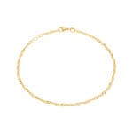 Fusskette Singapur 750/18 K Gelbgold 2.4mm - 24cm - BSI100424