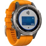 Garmin Fenix 5 Plus Sapphire GPS-Multisport Smartwatch HR - 010-01988-05