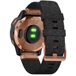 Garmin Fenix 6S Pro Sapphire Schwarz/Roségold, Nylon-Armband + Silikonarmband Schwarz - 010-02159-37