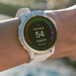 Garmin Fenix 6S Pro Solar Light Gold avec bracelet beige - 010-02409-11