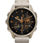 Garmin Fenix 8 - 43mm AMOLED Sapphire Soft Gold / Limestone Leather