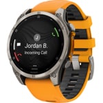 Garmin Fenix 8 - 47mm AMOLED Sapphire Graphit / Spark Orange - 010-02904-11