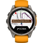 Garmin Fenix 8 - 47mm AMOLED Sapphire Graphit / Spark Orange - 010-02904-11