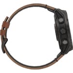 Garmin Fenix 8 Pro - 51mm AMOLED Sapphire Carbongrau / Leder braun - 010-03199-40