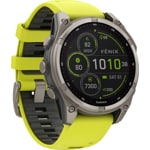 Garmin Fenix 8 - 47mm SOLAR Sapphire Graphit / Gelb - 010-02906-21