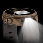 Garmin Fenix 9 Pro inReach - 43mm Doré / Cuir beige - 010-04335-41