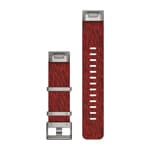 Garmin QuickFit Bracelet en Nylon tissé façon jacquard – Rouge 22mm - 010-12738-22