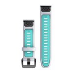 Garmin QuickFit Whitestone / Aqua silicone strap 20mm - 010-13279-07