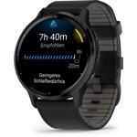 Garmin Venu 3 Smartwatch Black / Shale Grey with leather strap - 010-02784-52