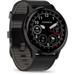Garmin Venu 3 Smartwatch Black / Shale Grey with leather strap - 010-02784-52