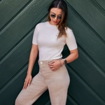 Garmin Venu 3S Smartwatch French Gray / Softgold with leather strap - 010-02785-55