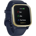 Garmin Venu SQ Music Edition Smartwatch Dunkelblau / Gold - 010-02426-12