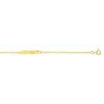 Gravurarmband 375/9 K Gelbgold diamantiert 1.3mm - 630020.3-14
